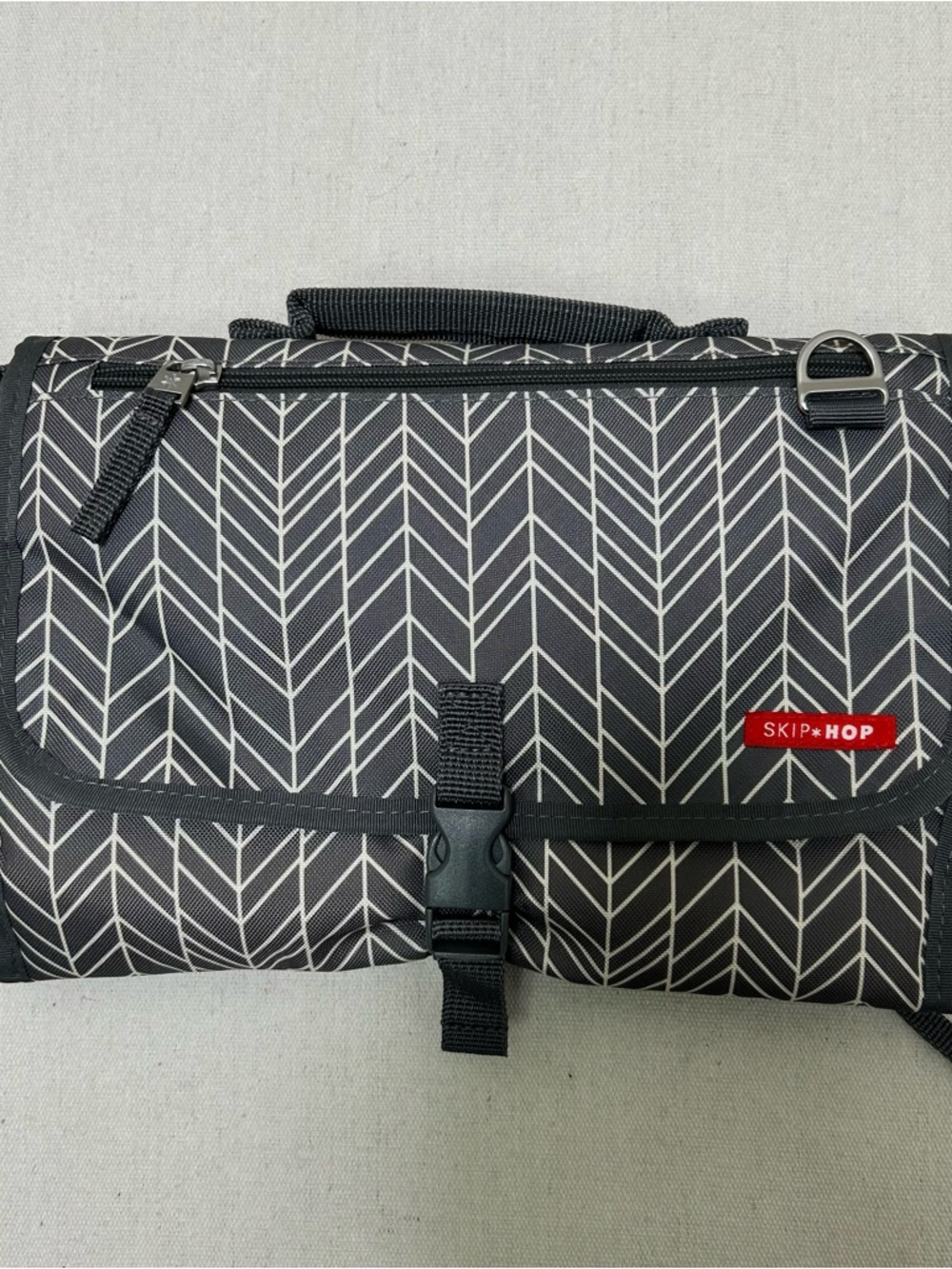 Skip Hop Grey and White Baby Changing Pad